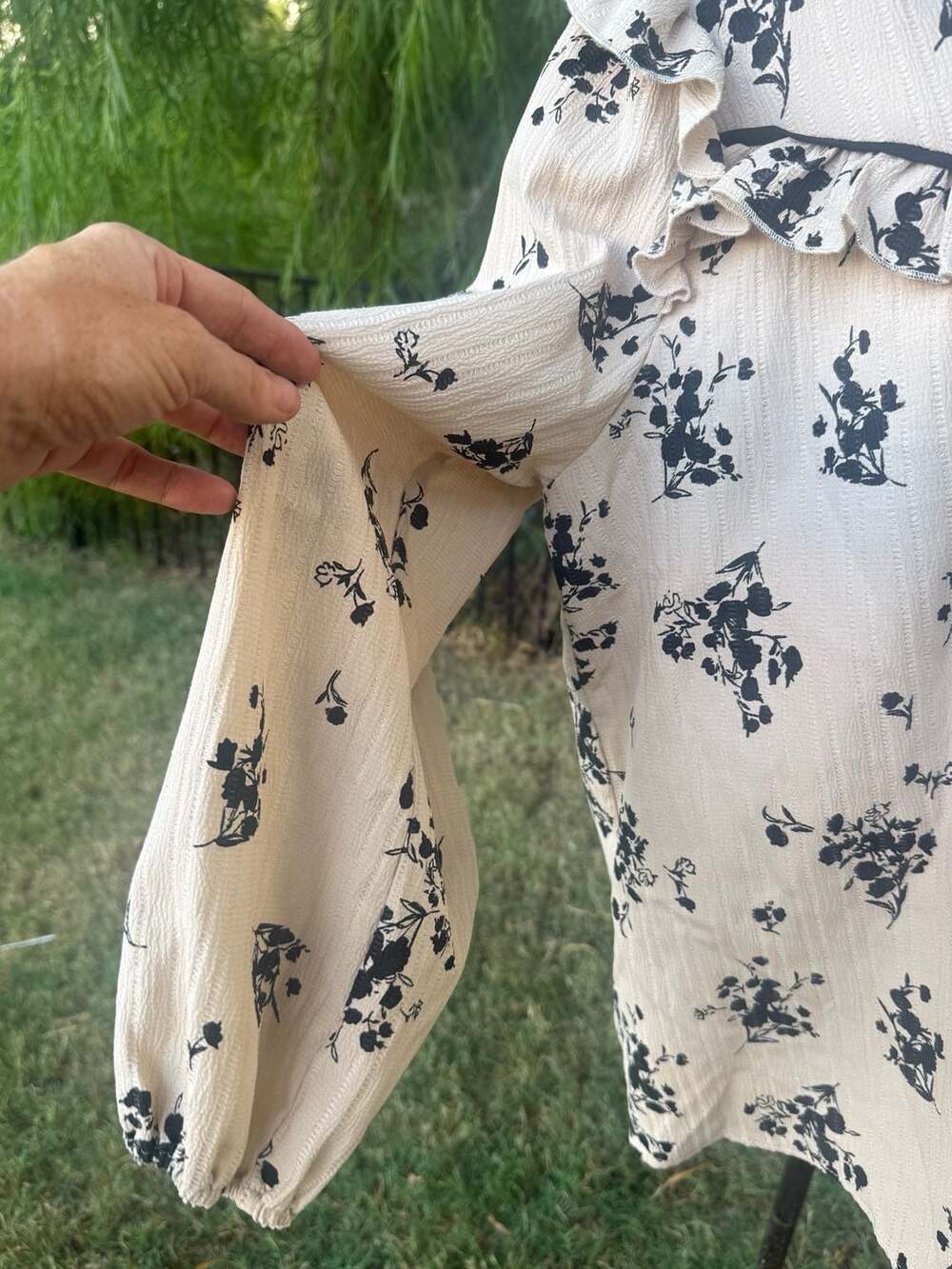 Womens Blouse 2XL Chiffon Long Sleeve - Picture 3 of 5